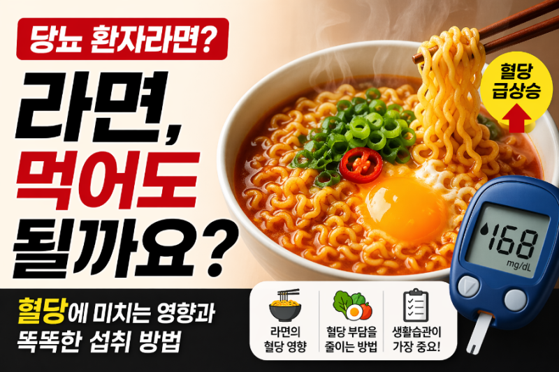 당뇨 환자라면 라면, 먹어도 될까요?