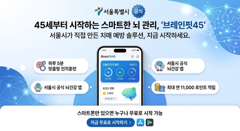 하루 5분으로 치매 예방? 브레인핏45 사용법부터 효과까지 현실 분석