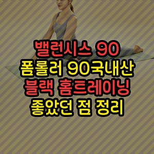 밸런시스EPP 90 폼롤러 90cm국내산 블랙 홈트레이닝 좋았던 점 정리