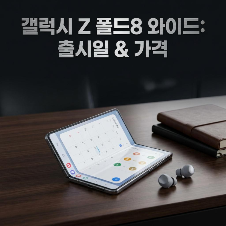 갤럭시 Z폴드8 언팩 출시일과 와이드 모델 가격 정리