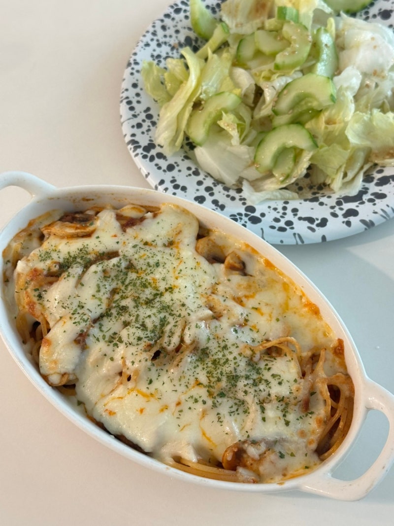 제5화. 치즈오븐 스파게티 토마토소스 양송이버섯 오븐파스타 에어프라이어