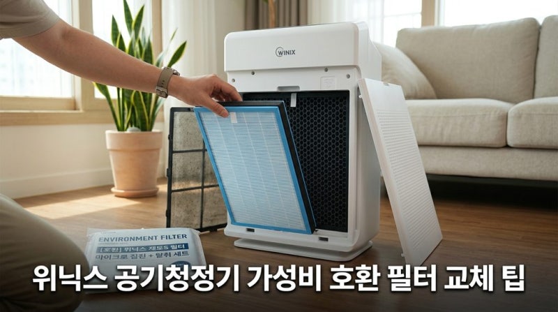 위닉스 제로S 제로2.0 3.0 호환 공기청정기 필터 교체 가이드
