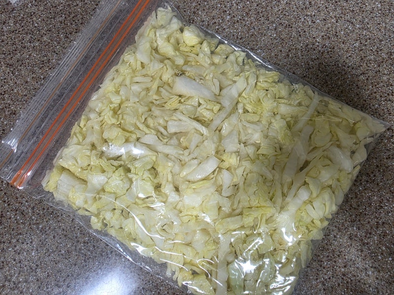 양배추 냉동 보관법 안데쳐도 가능할까요?