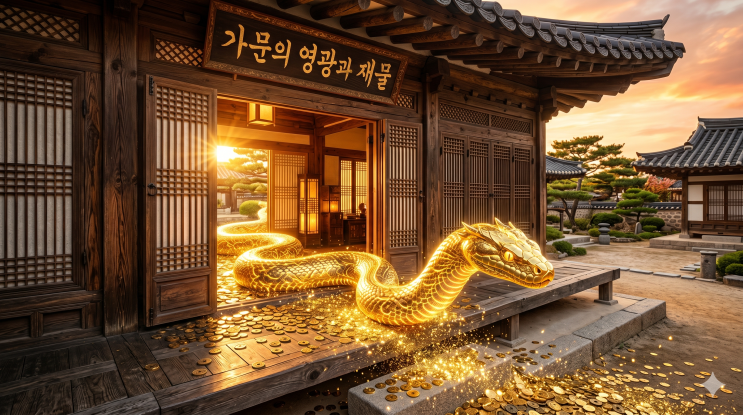  뱀 꿈 해몽, 거대한 황금 구렁이가 집 안으로 들어왔다면 오늘 당장 로또방으로 뛰어가십시오 (초대형 횡재수)