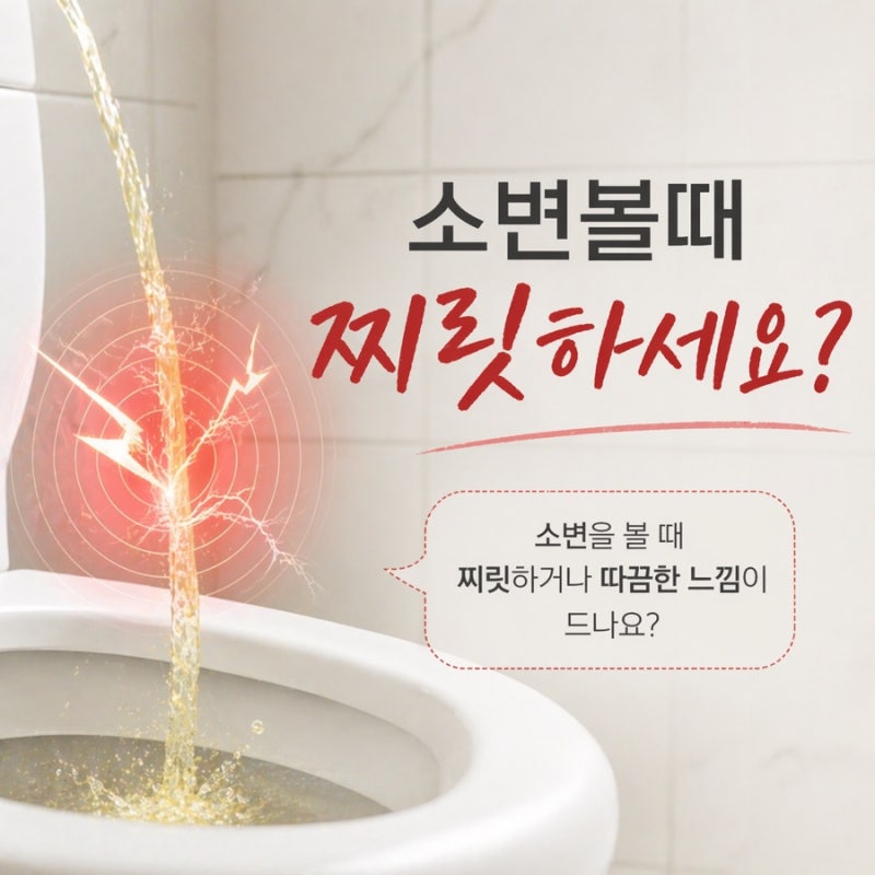 소변볼때 찌릿찌릿 따가운 증상 원인이 무엇일까요?