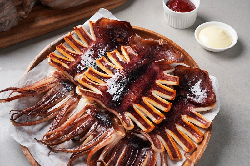 반건조 오징어 맛있게 굽기 냉동 반건조 오징어 요리