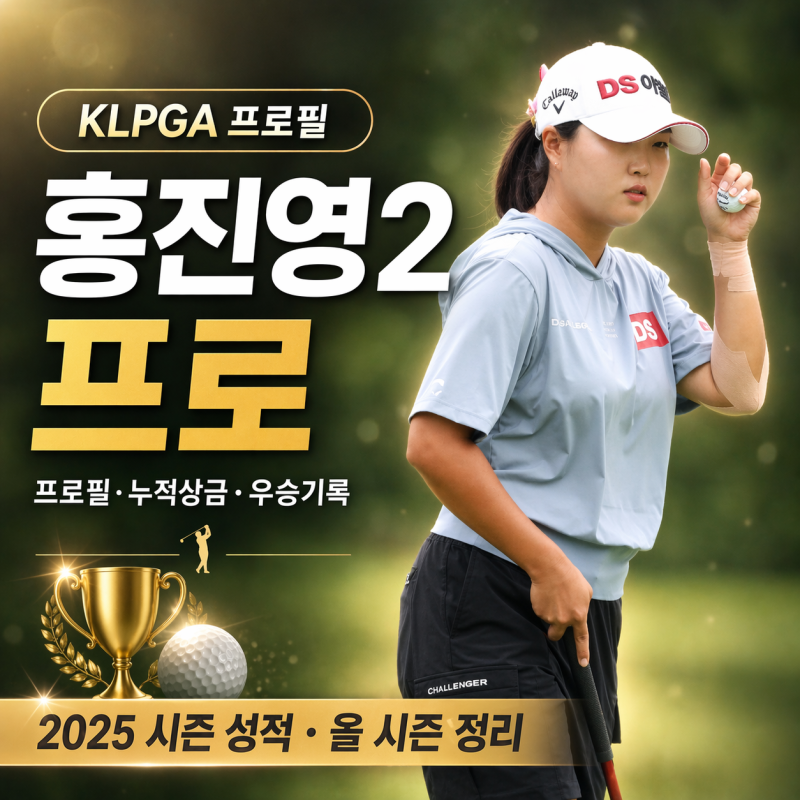 KLPGA 홍진영 2 프로 프로필 누적상금 우승기록 올시즌 성적 정보
