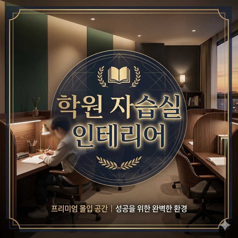 학원 자습실 인테리어