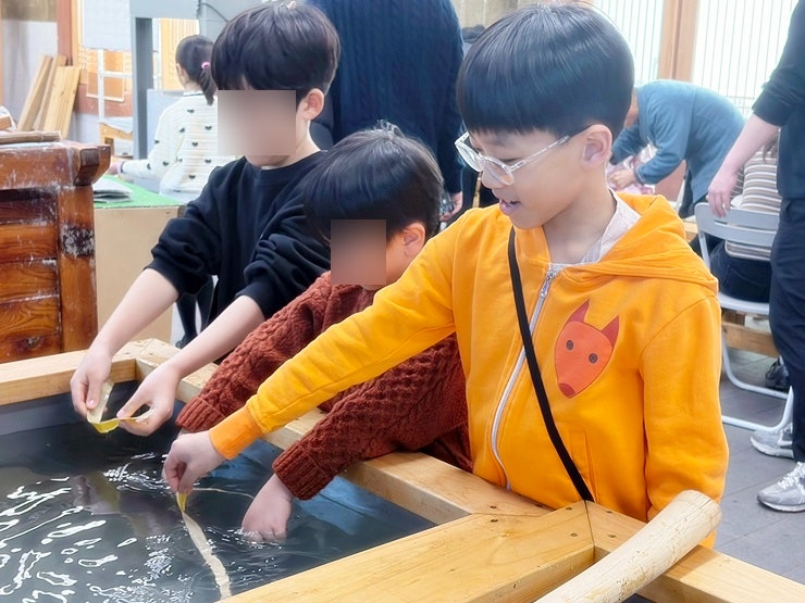 전주한지만들기 천년한지관 초등아이와 체험