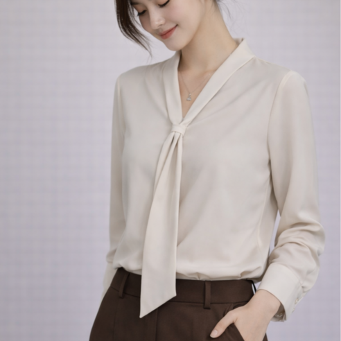 여성 블라우스티셔츠 특징, 체크포인트, 가을 코디와 핏 비교