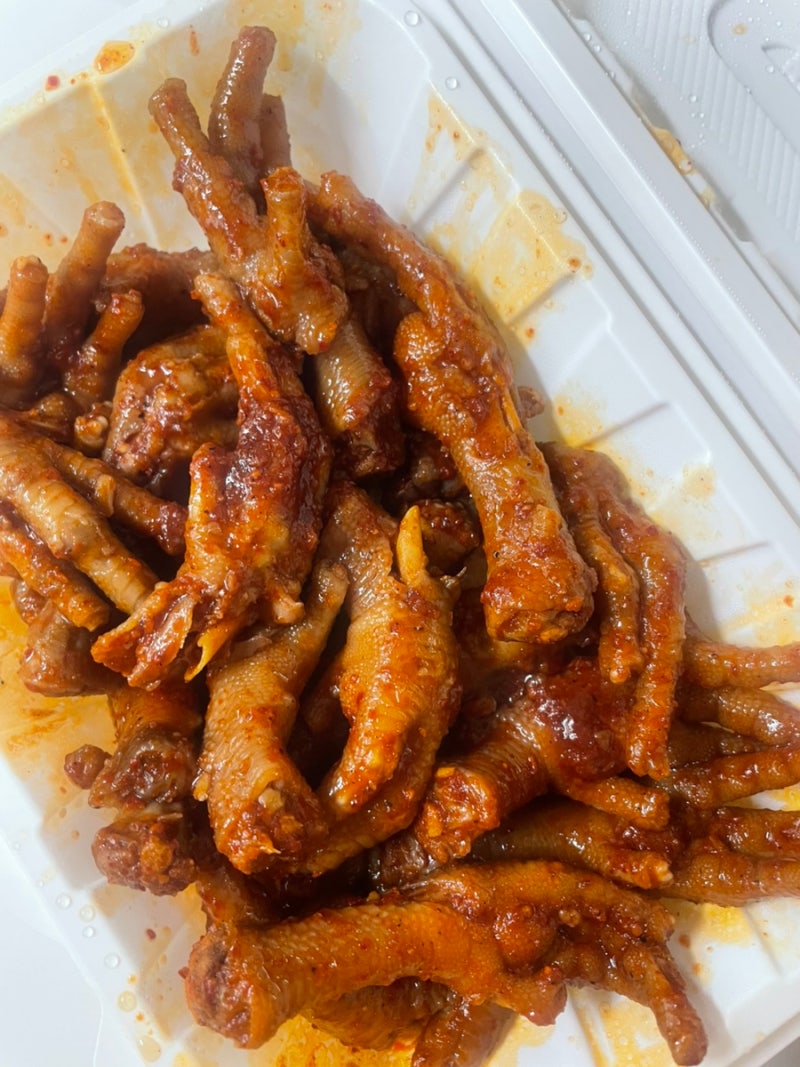 [엽떡 닭발] 엽기떡볶이 숯불닭발 꿀조합 솔직후기