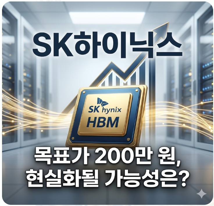  HBM 수요 폭발! SK하이닉스 목표가 200만 원 현실화될 가능성은?