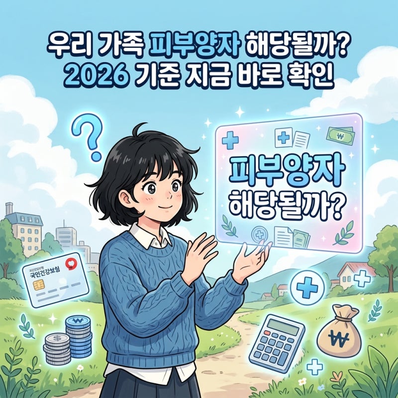 건강보험 피부양자 자격조회, 나는 해당될까? 2026 소득·재산 기준·등록 조건·자격상실 총정....