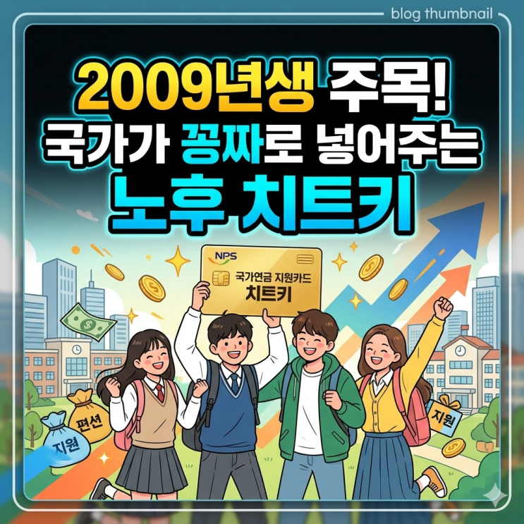  2009년생부터 주목! 18세 청년 국민연금 첫 보험료 국가 지원 및 추납 꿀팁