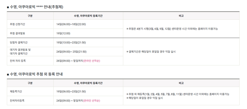 대구 아양아트센터 수영장 강습 후기(강습신청, 사물함 등)