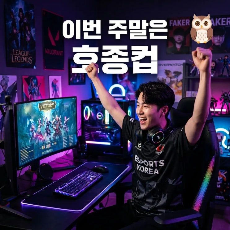 치지직 <b>호종컵</b> 일정 확인하고 주말 계획 전부 취소했어요