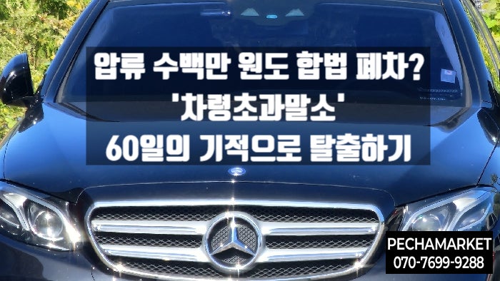  압류 수백만 원도 합법 폐차? '차령초과말소' 60일의 기적으로 탈출하기
