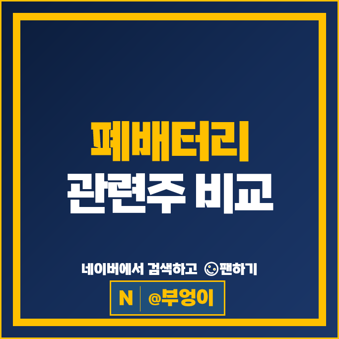 전기차 폐배터리 관련주 성일하이텍 DS단석 아이에스동서 등