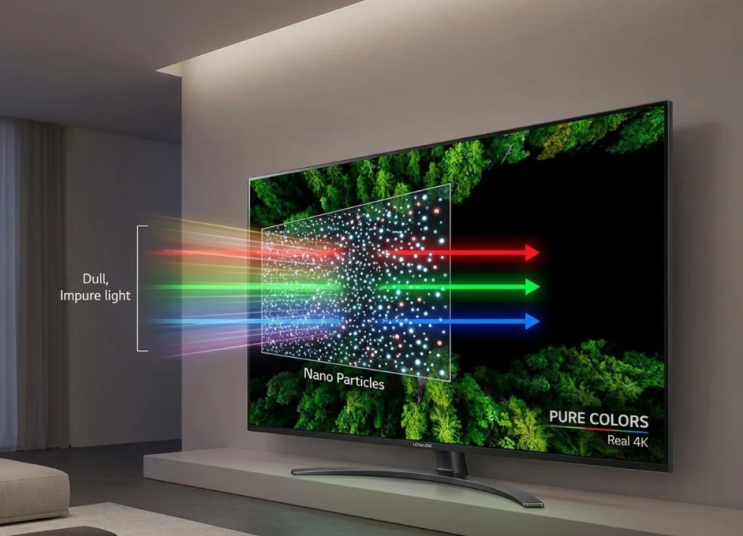  LG 나노셀 QNED UHD 차이 화질비교 75인치 기준