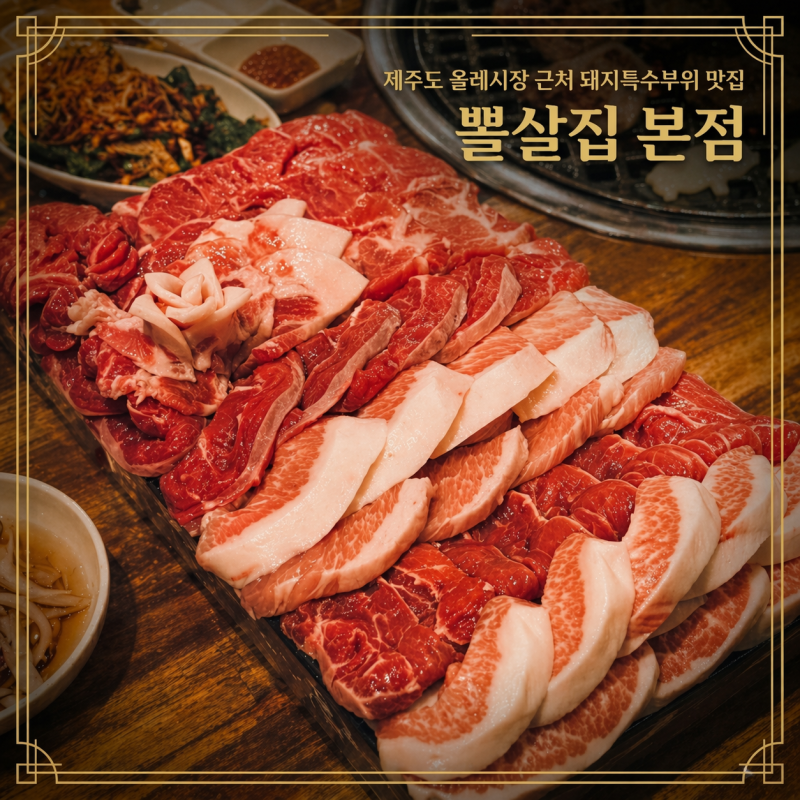 제주 서귀포 뽈살집 본점 후기｜올레시장 근처 흑돼지 특수부위 현지인 추천 맛집