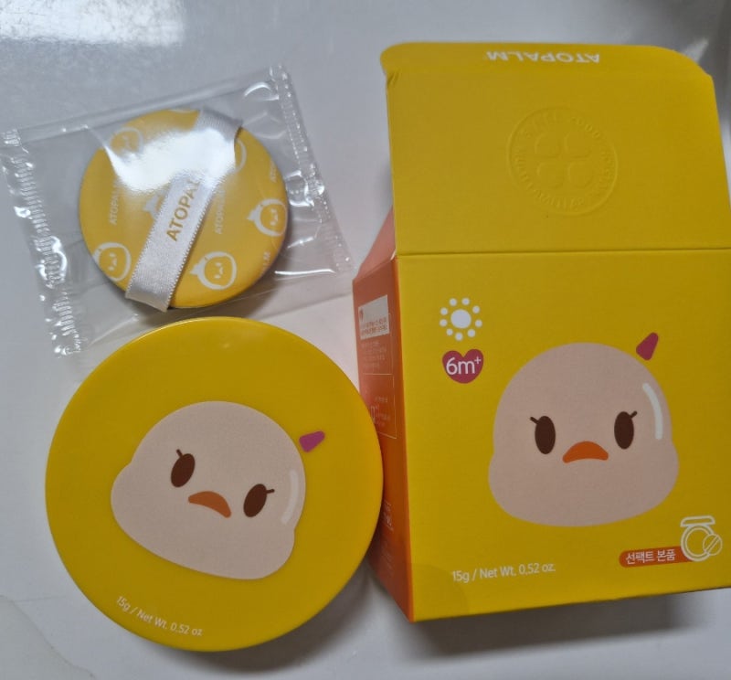 아기가 좋아하는 선크림?아토팜 선팩트 리얼 후기(유아 선크림 추천,퍼프형이라 편해요)