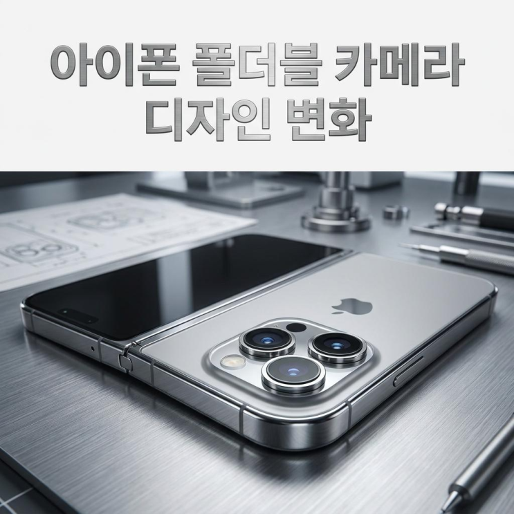  아이폰 폴더블 유출 카메라 디자인과 제어 버튼 탑재 변화