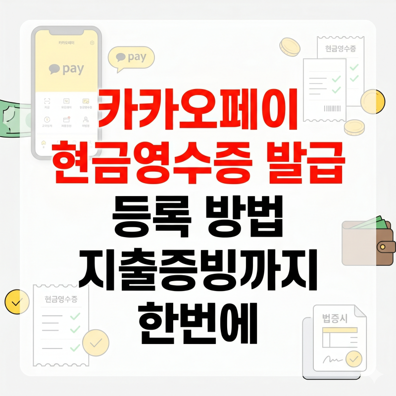 카카오페이 현금영수증 등록, 자동 발급확인 방법 정리