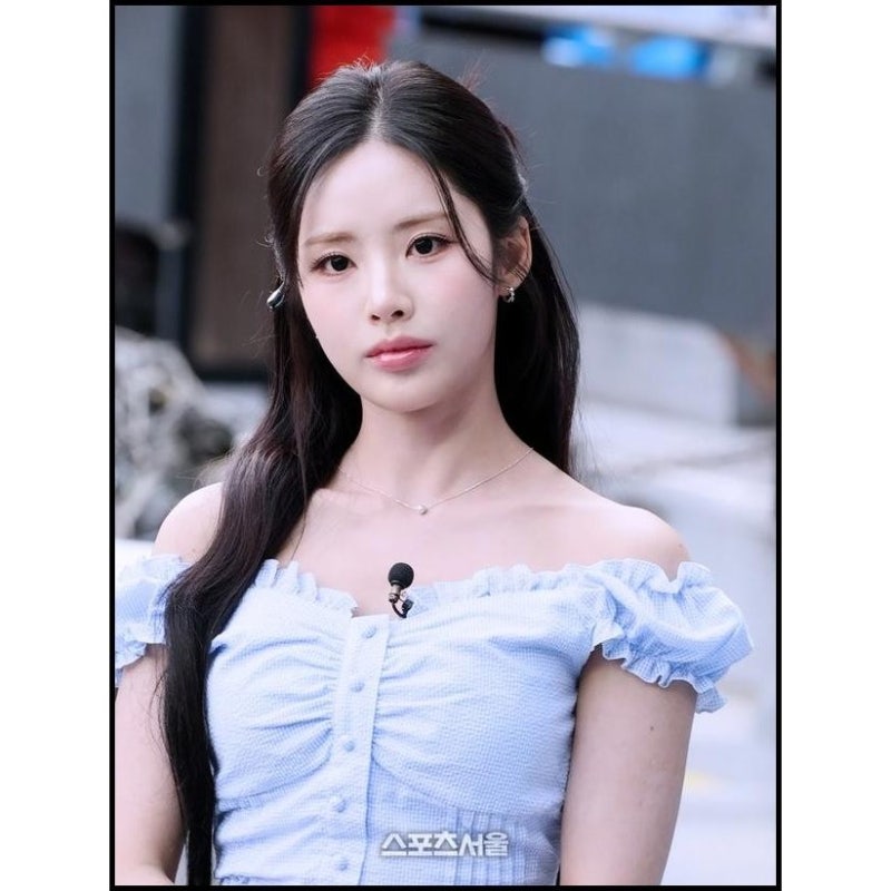"처음 보는 SBS 스포츠 아나운서?" 프로미스나인 박지원, 잠실야구장 1일 아나운서 체험 비하....