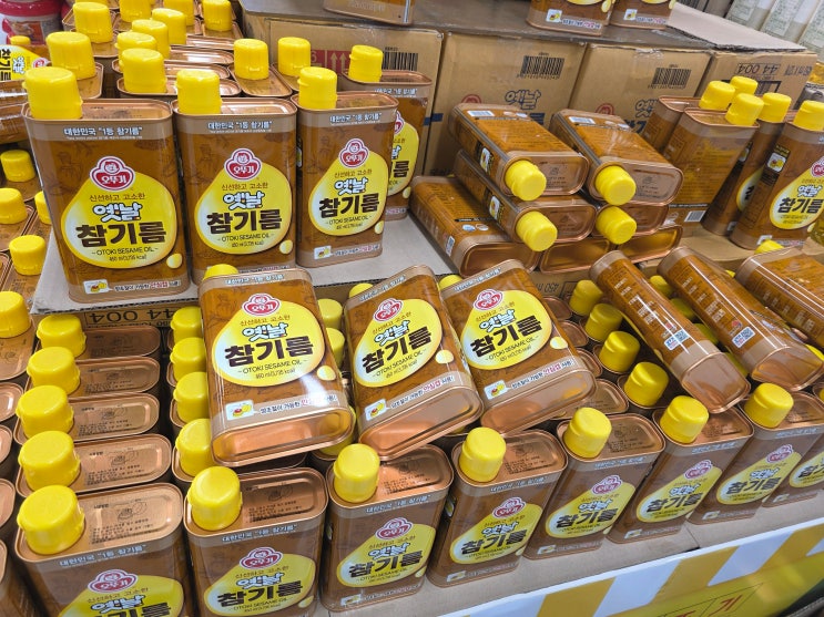  오뚜기 옛날참기름 450ml 가격 후기｜이마트 할인 득템 (6,115원 실화?)