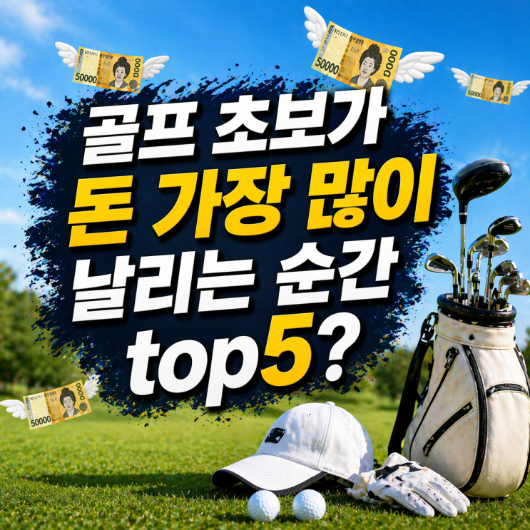  골프 초보가 돈 가장 많이 날리는 순간 top5?