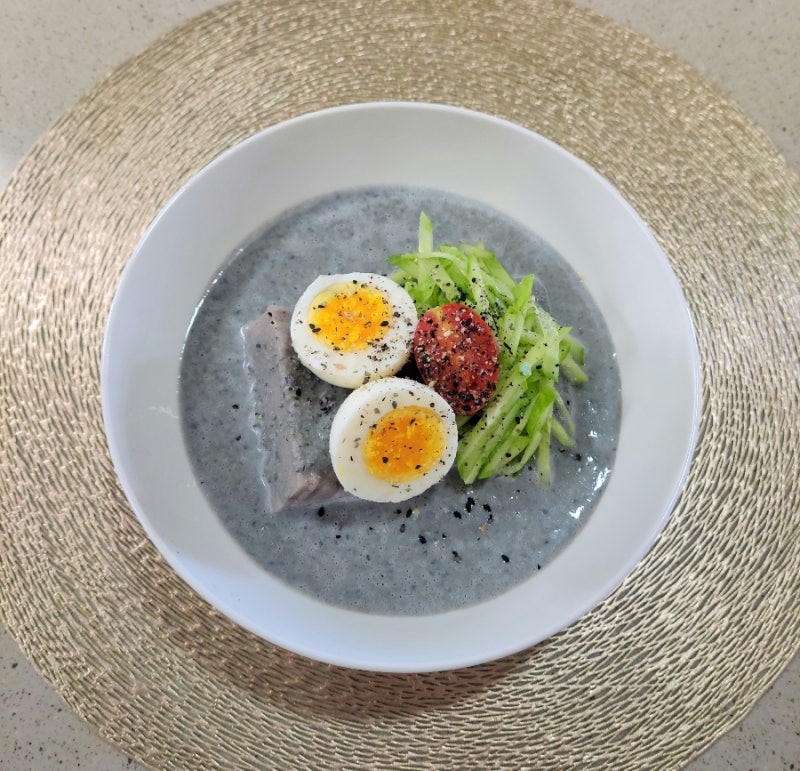 메밀묵 요리/ 콩 요리/ 메밀묵 서리태 콩국/ 저칼로리, 고단백 건강식 묵요리.