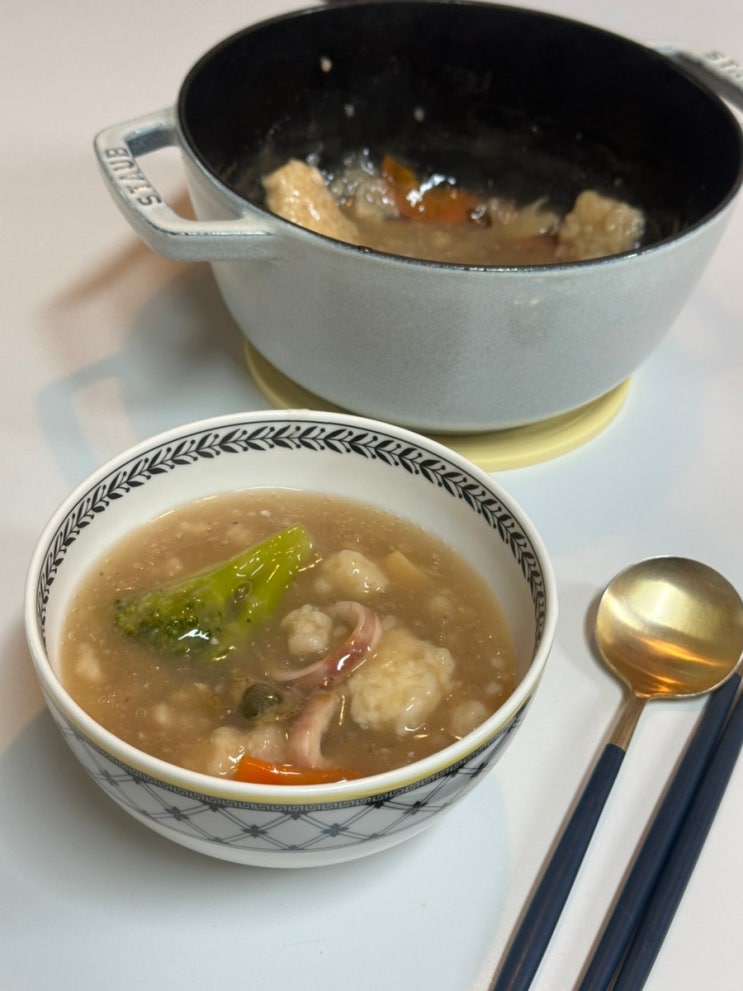  3분 완성으로 즐긴 신상품 아빠식당 해물 누룽지탕 후기