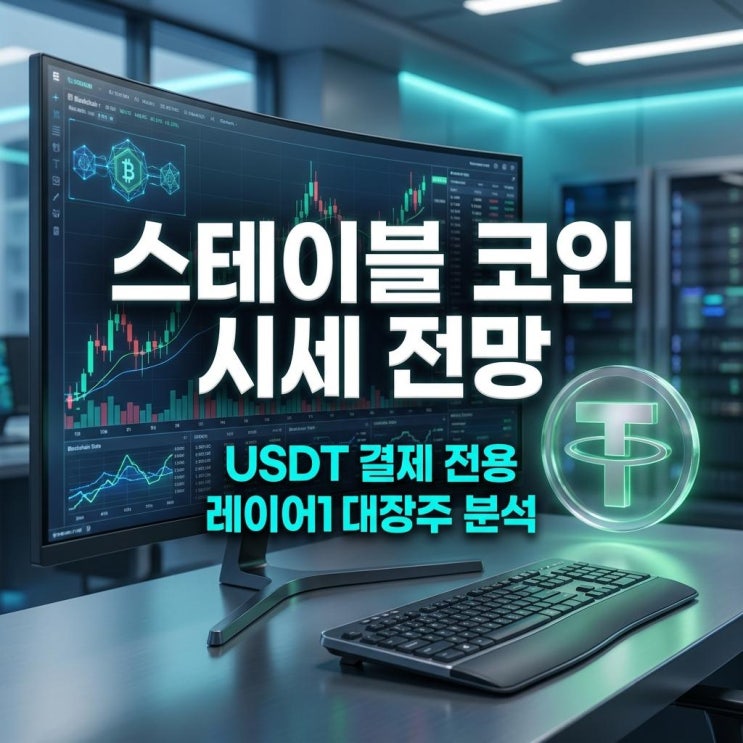  스테이블 코인 시세 전망 빗썸 40% 폭등! USDT 결제 전용 레이어1 대장주 분석
