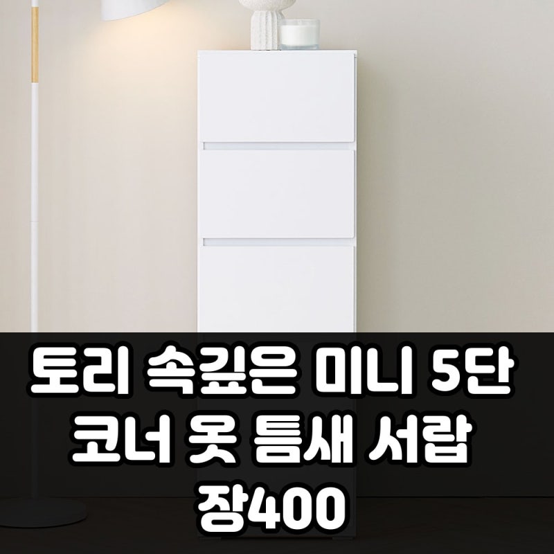 왜 이제야 알았을까? 토리 미니 5단 코너 틈새 서랍장 400