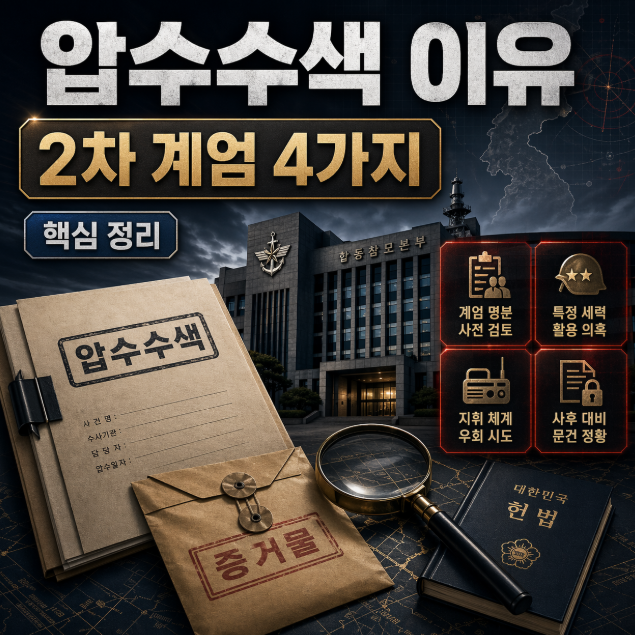 <b>김명수</b> 압수수색 이유 특검이 보는 2차 계엄 의혹 4가지