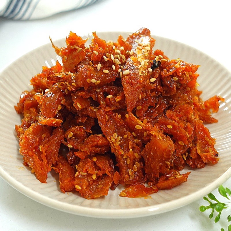 황태채무침 레시피 칼로리 황태채 고추장 볶음 요리 만들기