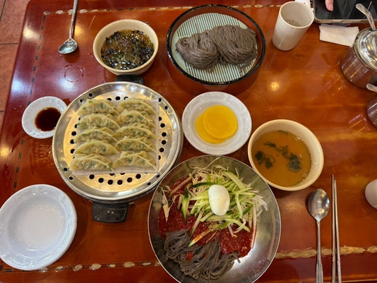  인천 맛집 추천 "청실홍실 주안직영점" 냉모밀, 모밀비빔, 통만두 후기