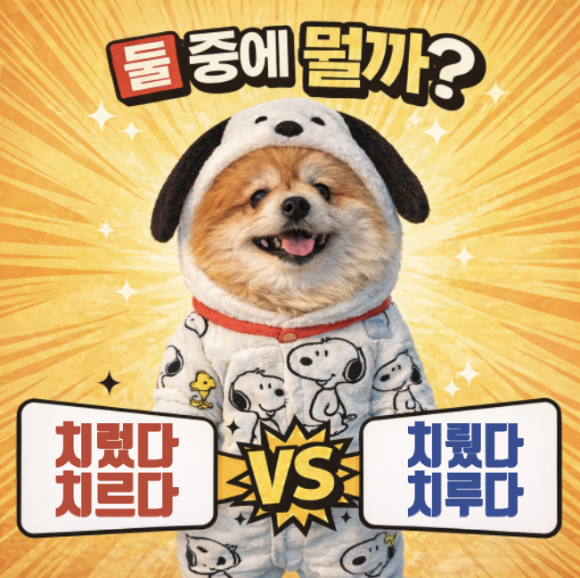 치렀다vs치뤘다? 치르다vs치루다? 뭐가 맞는 표현일까? 맞춰봐!