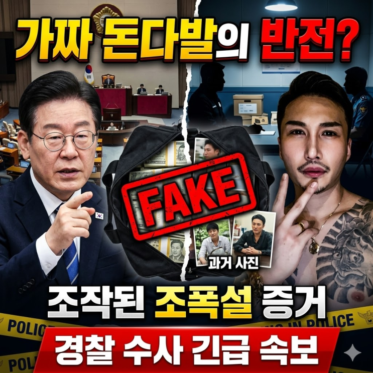  이재명 박철민 조폭 연루설 수사 현황: 돈다발 사진 논란과 경찰 압수수색 핵심 정리