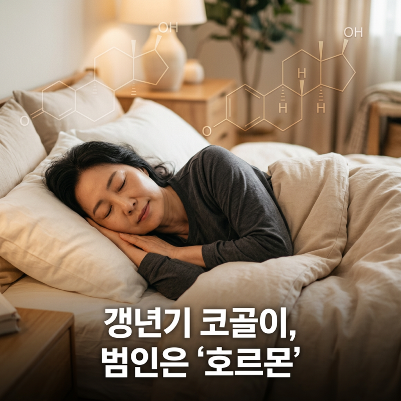 여성 코골이, 갱년기 이후 갑자기 심해진 이유가 있습니다