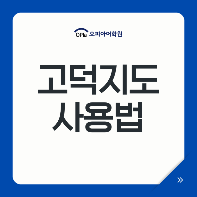 고덕지도 사용법, 지도 어플 길찾기 여행 꿀팁