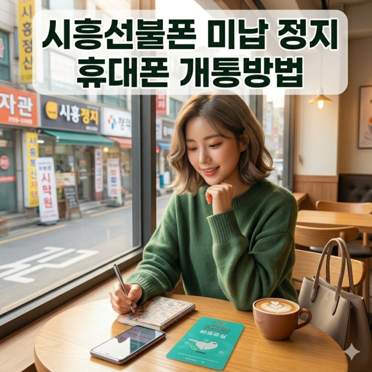  시흥선불폰 미납 정지 휴대폰 개통방법
