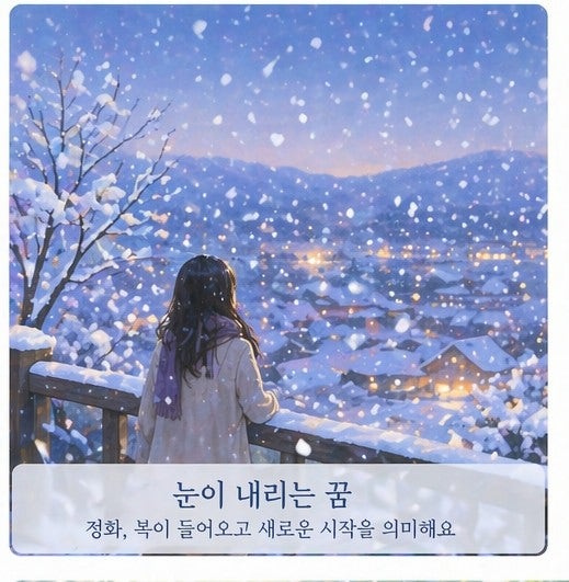 눈이 내리는 꿈 · 비를 맞는 꿈 해몽