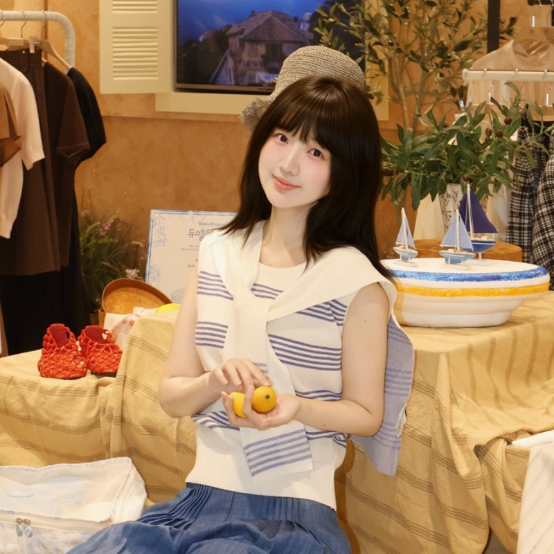 DEWL 시네드 듀엘 잠실 롯데백화점 매장, 여름 니트 원피스 쇼핑! 화사한 데일리룩 바캉스룩 ....