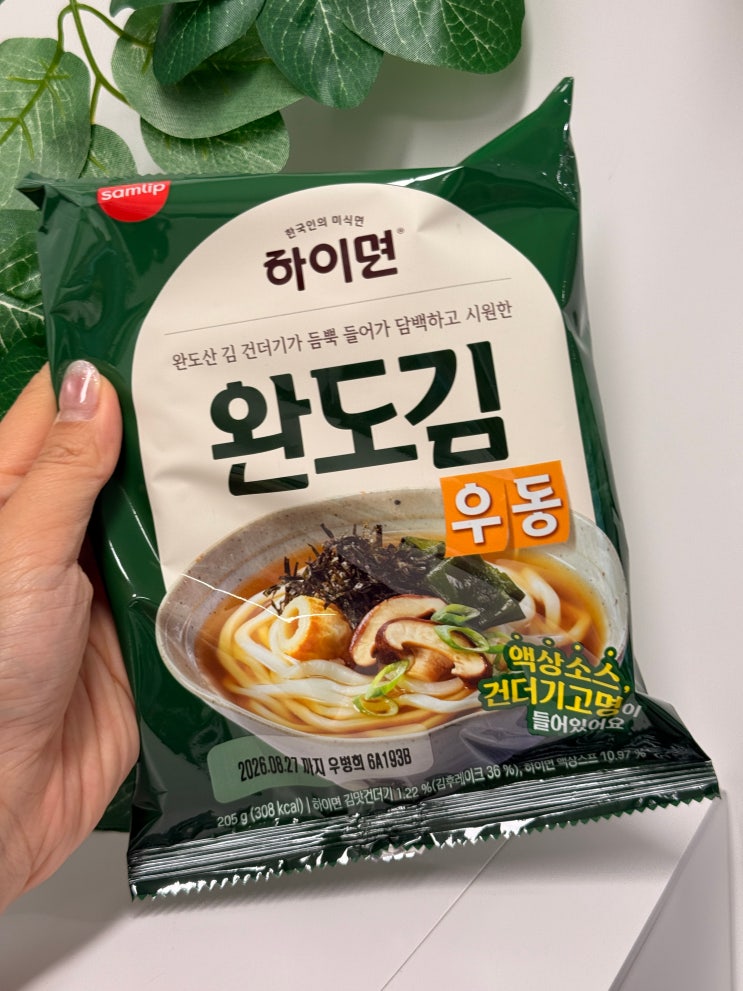  김우동 야식의 신세계, 탱탱한 우동면 식감이 일품 하이면 완도 김우동