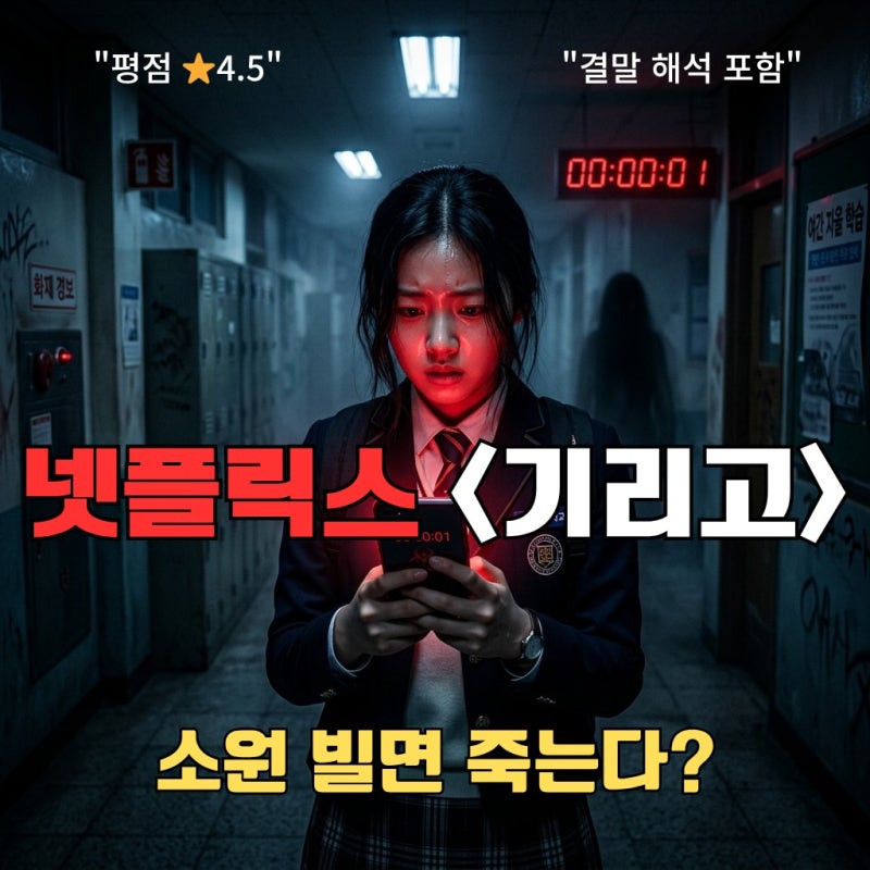 넷플릭스 기리고 후기, 공개시간부터 원작 결말까지 8부작 완벽 정리! (부제: 주말 순삭 주의)