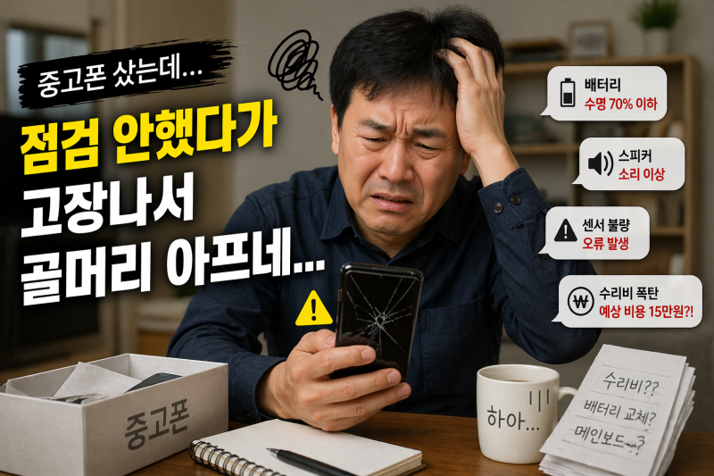 중고 휴대폰 구매 전 확인해야 할 갤럭시 점검 방법 (디바이스 케어)