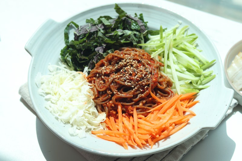 쟁반 막국수 만드는 법 비빔 막국수 양념장 레시피