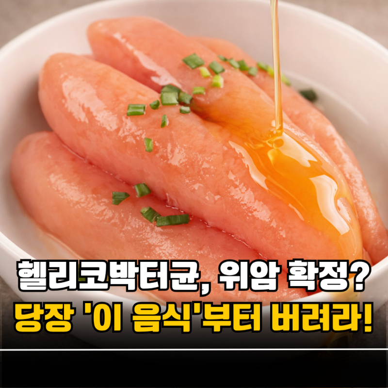 "헬리코박터균" 치료 중 절대 먹으면 안 되는 최악의 음식 5가지와 주의사항