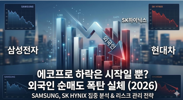  "에코프로만 팔까?" 외국인이 삼성전자까지 싹 다 던지는 진짜 이유